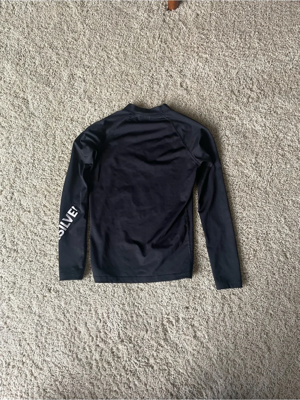 Quiksilver Boys Black Long Sleeve Rash Guard